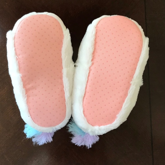 🦄 NWOT Carter’s Unicorn Slippers Size 7/8 Medium - Picture 5 of 6